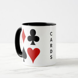 Taza Mug de diseño de juego de cartas