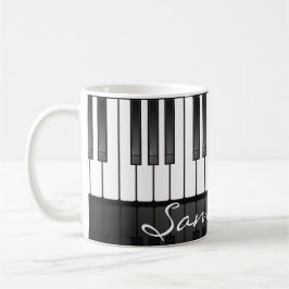 Taza Mug de diseño de teclado de piano