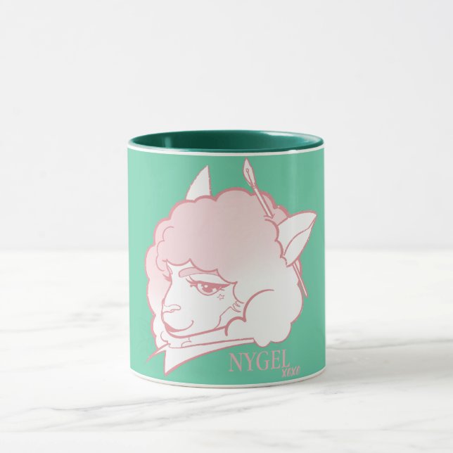 Taza Mug de disparo en la cabeza de NYGEL: Baaarbra (Centro)