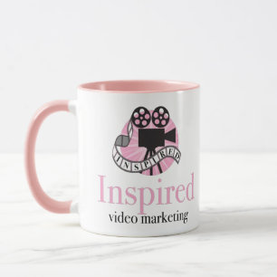 Taza Mug de dos tonalidades rosadas inspiradas