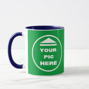 Taza Mug de dos tonos - Añade tu imagen a la Marina Bla