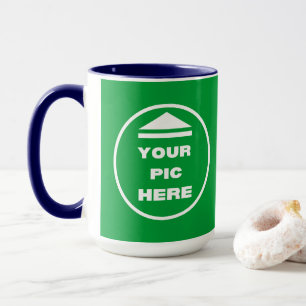 Taza Mug de dos tonos - Añade tu imagen a la Marina Bla