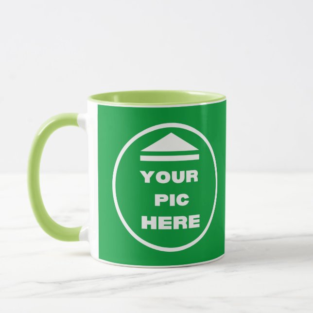 Taza Mug de dos tonos - Añade tu imagen con una lima bl (Izquierda)