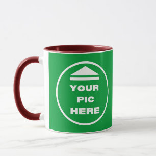 Taza Mug de dos tonos - Añade tu imagen de 11 onzas de