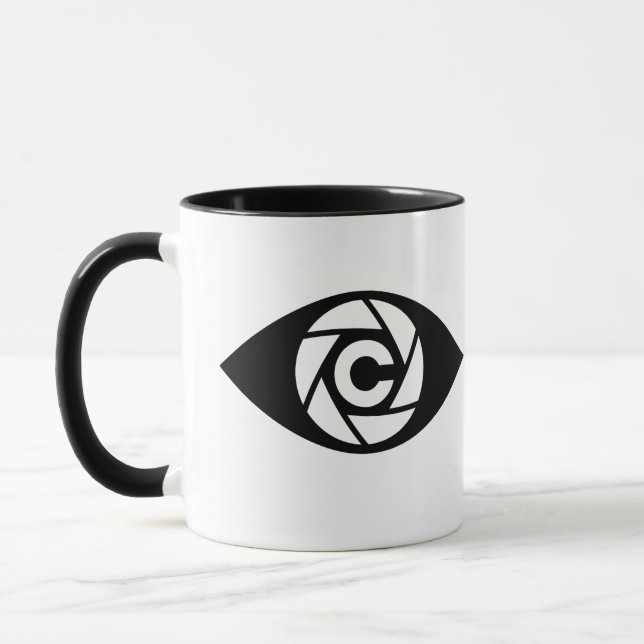Taza Mug De Dos Tonos De Camarógrafo — El Shutterclique (Izquierda)
