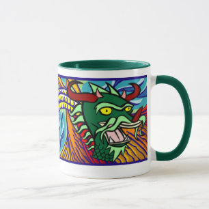 Taza Mug de dragón místico
