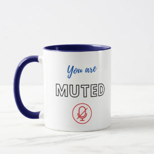 Taza Mug de encuentro en línea: Está silenciado o no