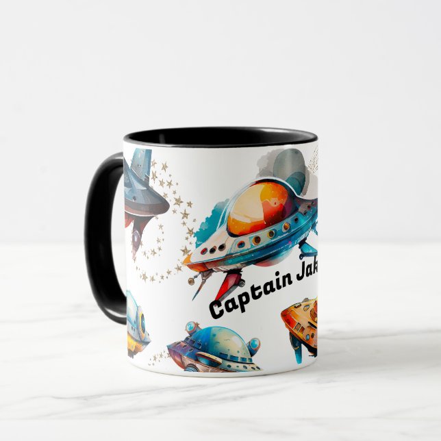 Taza Mug. de envío espacial personalizado (Anverso izquierdo)