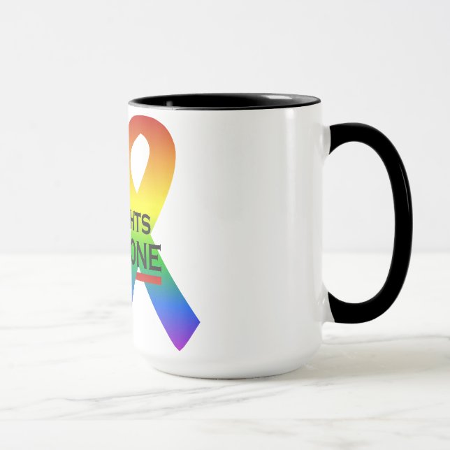 Taza Mug de Equal Rights Supporter, elegir estilo y col (Derecha)