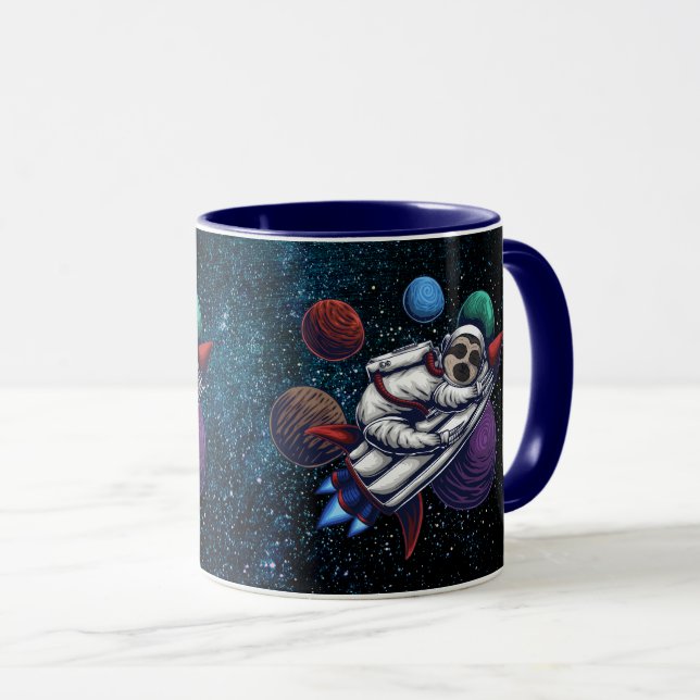 Taza Mug de eslogan espacial (Anverso derecho)