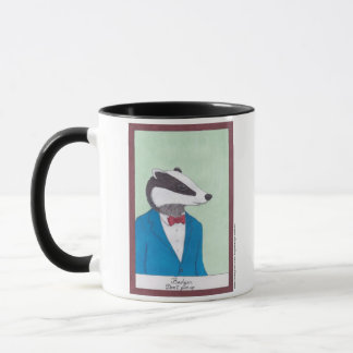 Taza Mug de espíritu animal del animal del Badger Cute