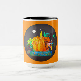 Taza Mug de espíritu de calabaza - Animales de Hallowee