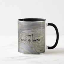 Mug de estilo agudo acrílico metalizado