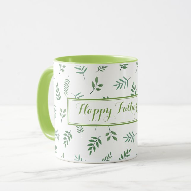 Taza Mug de estilo ecológico para papá - Idea de regalo (Anverso izquierdo)