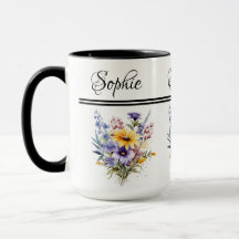 Mug de flores mixtas