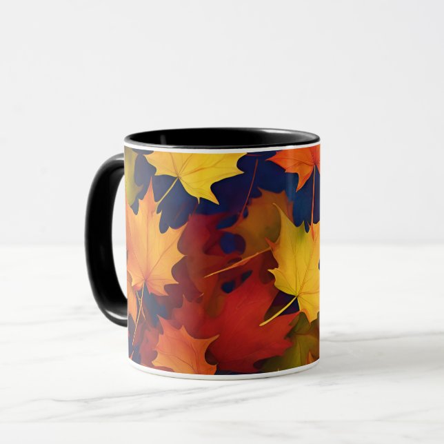 Taza Mug de follaje de caída rusa (Anverso izquierdo)