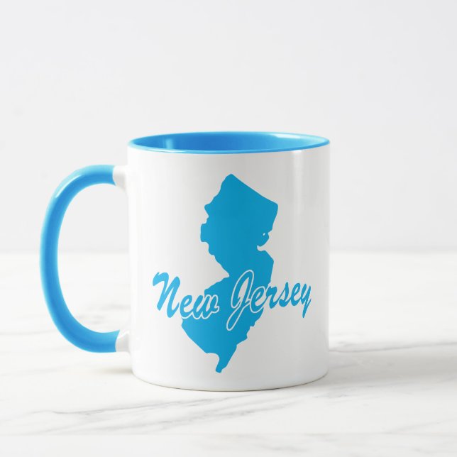 Taza Mug De Forma Estado De Nueva Jersey (Izquierda)