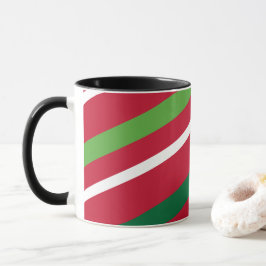 Taza Mug de franja roja y verde #HolidayZ