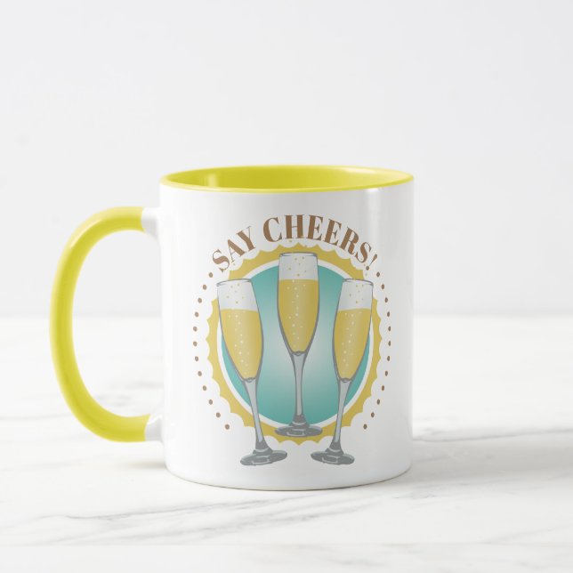 Taza Mug de gafas de champagne (Izquierda)