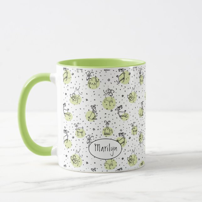 Taza Mug de gancho verde de manzana (Izquierda)