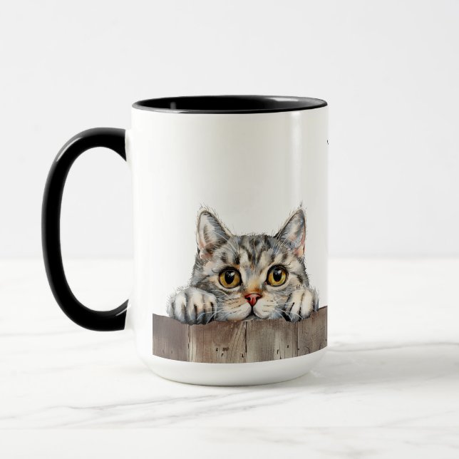 Taza Mug. de gato al descubierto de Estados Unidos (Izquierda)