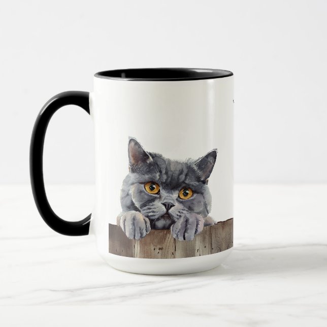 Taza Mug de gato al estilo shartal británico (Izquierda)