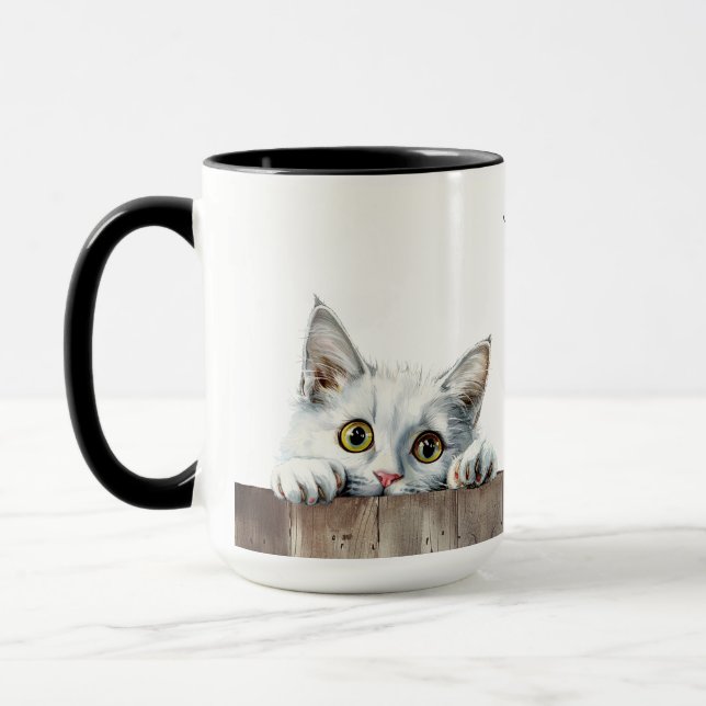 Taza Mug de gato angora turca (Izquierda)