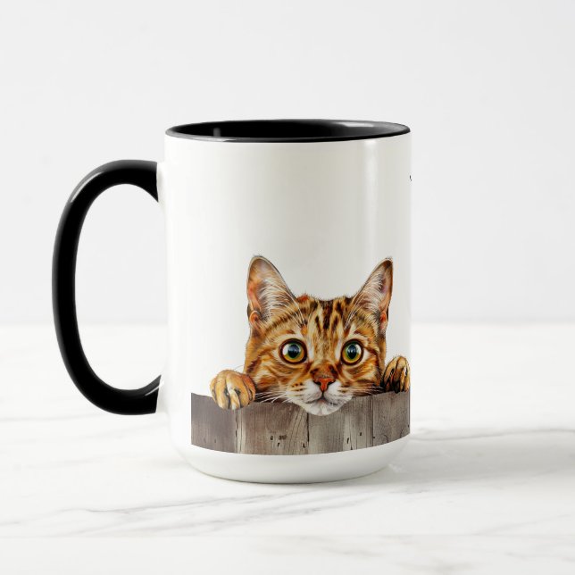 Taza Mug de gato bengalí (Izquierda)