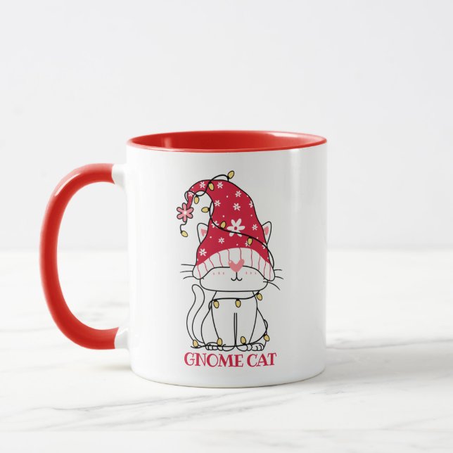 Taza Mug de gato de Gnome (Izquierda)