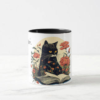 Taza Mug De Gato De Lectura