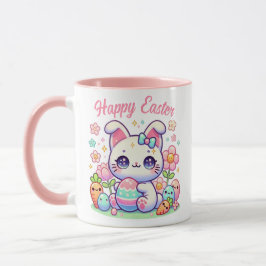 Taza Mug de gato de pascua de Kawaii - Arezas y Pastel 