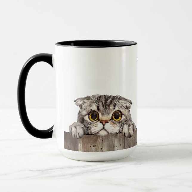 Taza Mug de gato de pez de recambio escocés (Izquierda)