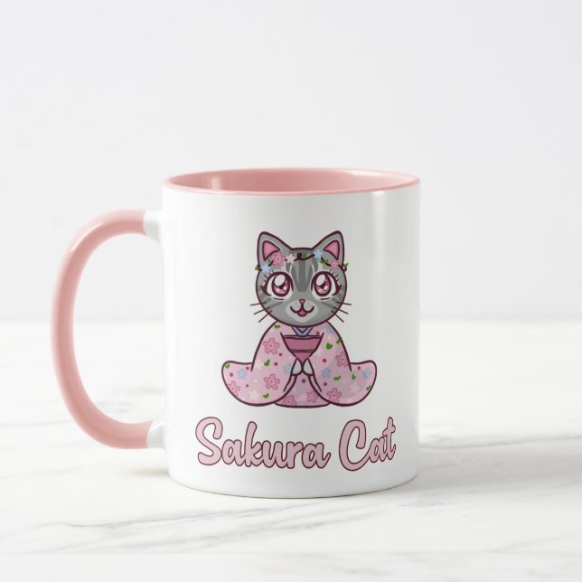 Taza Mug de gato de Sakura (Izquierda)