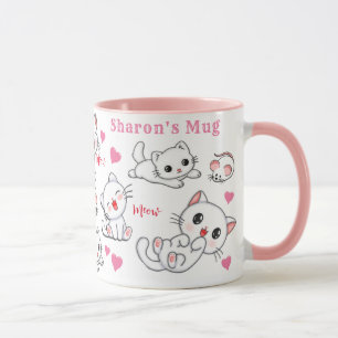 Taza Mug de gato y ratón personalizados