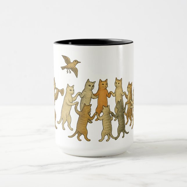Taza Mug de gatos bailando (Centro)