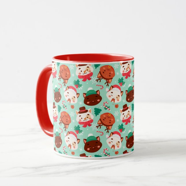 Taza Mug de gatos de invierno (Anverso izquierdo)