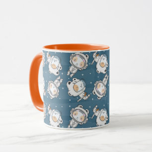 Taza Mug de gatos espaciales