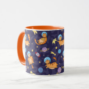 Taza Mug de gatos espaciales