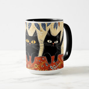 Taza Mug de gatos negros