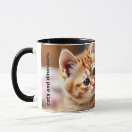 Taza Mug de gatos y dinosaurios por gatos-a-tónicos
