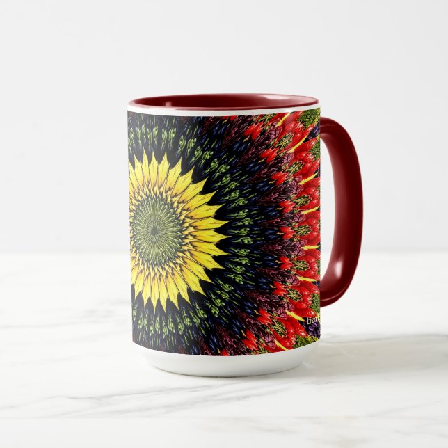 Taza Mug de girasol de cosecha (Anverso derecho)