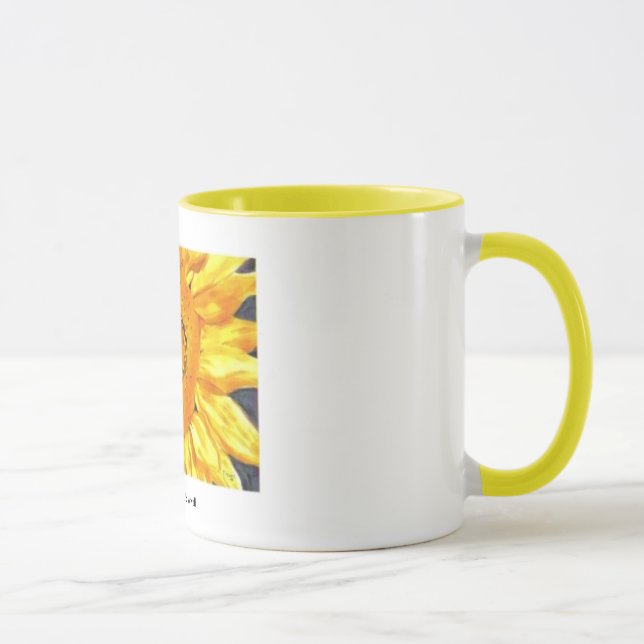 Taza Mug de girasol por Paula Atwell (Derecha)