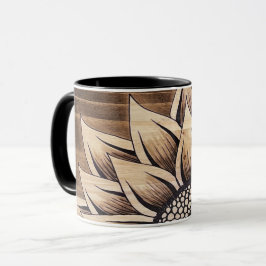 Taza Mug de girasol ruso