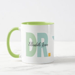Taza Mug de graduación de doctorado Médico personalizad