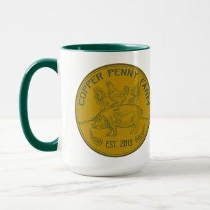 Taza Mug de granja de cobre Penny