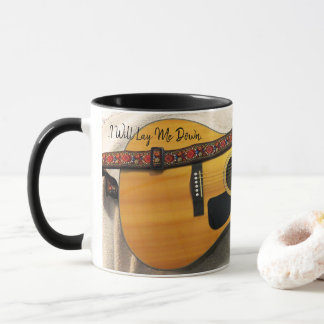 Taza Mug de guitarra popular con texto