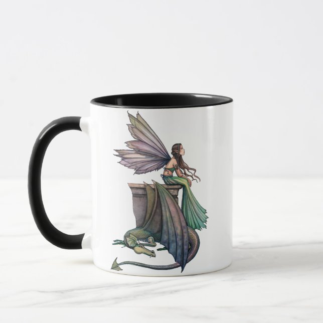 Taza Mug de hadas y dragones por Molly Harrison (Izquierda)
