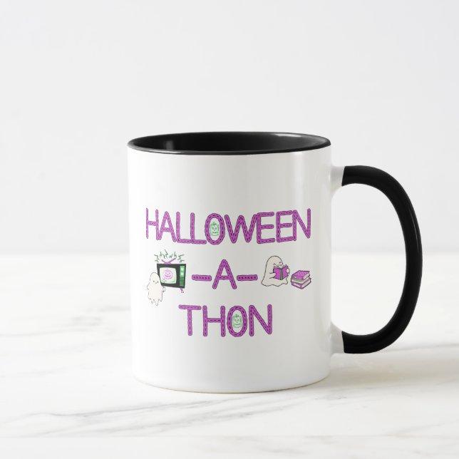Taza Mug de Halloween-a-thon de doble cara (Derecha)