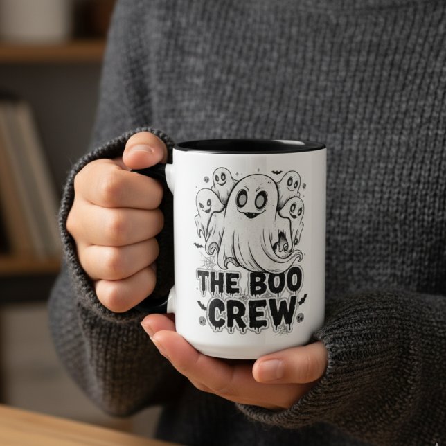 Taza Mug de Halloween del equipo de Boo - Fantasma estr (Subido por el creador)