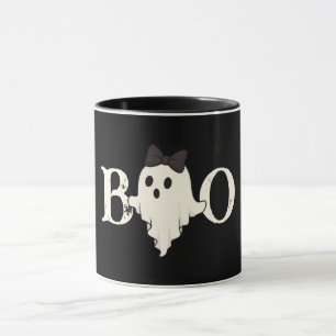 Taza Mug de Halloween lindo - Fantasma de "Boo" con bar